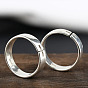 925 серебряные манжеты-кольца, простые кольца