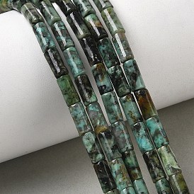Natural African Turquoise(Jasper) Beads Strands, Column
