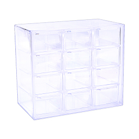 12 Пластиковый контейнер для хранения канцелярских принадлежностей и ювелирных изделий