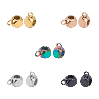 Вакуумное покрытие pvd 304 трубчатые дужки из нержавеющей стали, петля под залог, кубик бусины залог, квадратный