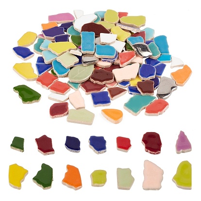 Porcelain Cabochons, Mosaic Tile Supplies for DIY Crafts, Plates, Picture Frames, Flowerpots, Handmade Jewelry, Nuggets