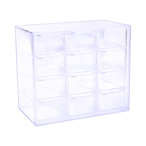 12 Пластиковый контейнер для хранения канцелярских принадлежностей и ювелирных изделий