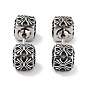Textured Cube 316 Surgical Stainless Steel Stud Earrings, Ear False Plugs for Women Men