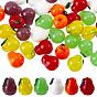 36 pcs 6 couleurs perles de chalumeau faites à la main, charmes de poire