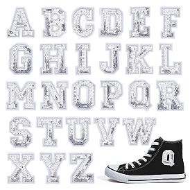 Нашивки на одежду из полиэстера, блестки аппликации, алфавит, слово любовь и корона