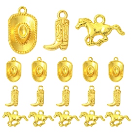 30 шт 3 стили подвески из сплава в тибетском стиле, западные ковбойские обереги, разнообразные
