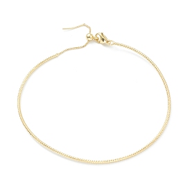 Brass Chain Bracelet, Real 18K Gold Plated