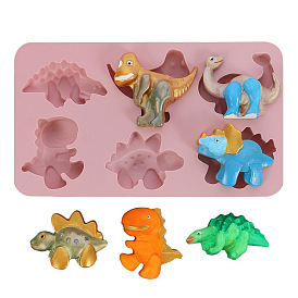 Dinosaur Shape DIY Silicone Molds, Fondant Molds, Resin Casting Molds, for Chocolate, Candy, UV Resin & Epoxy Resin Craft Making
