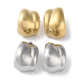 304 Stainless Steel Stud Earrings, Twist Arch