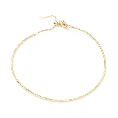 Brass Chain Bracelet, Real 18K Gold Plated