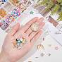 Olycraft DIY Nail Art Decorationgs, Including Glass Beads, Zinc Alloy Cabochons, Polymer Clay Slice and ABS Plastic Imitation Pearl Linking Rings