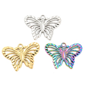 304 Stainless Steel Pendants, Butterfly Charms