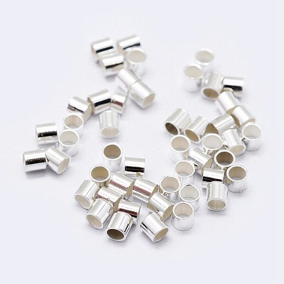 925 Sterling Silver Beads, Column