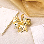 Iron Flower Cuff Open Rings for Women