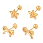304 Stainless Steel Stud Earrings for Women, Golden