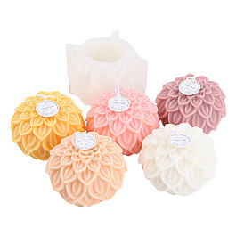 Flower Shape Silicone Candle Molds, for Candle Making Tools