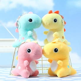 Cute Cloth Plush Dinosaur Pendant Decorations, for Keychain, Purse, Backpack Ornament