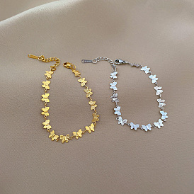 304 браслеты из нержавеющей стали ссылка для женщин, бабочка