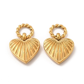 Ионное покрытие (ip) 304 подвески из нержавеющей стали, с кольцом, шарма сердца