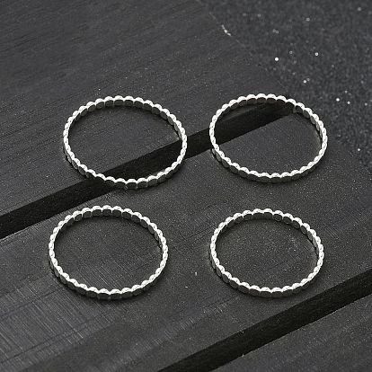 925 плоские серебряные кольца с бусинами для женщин, простые кольца