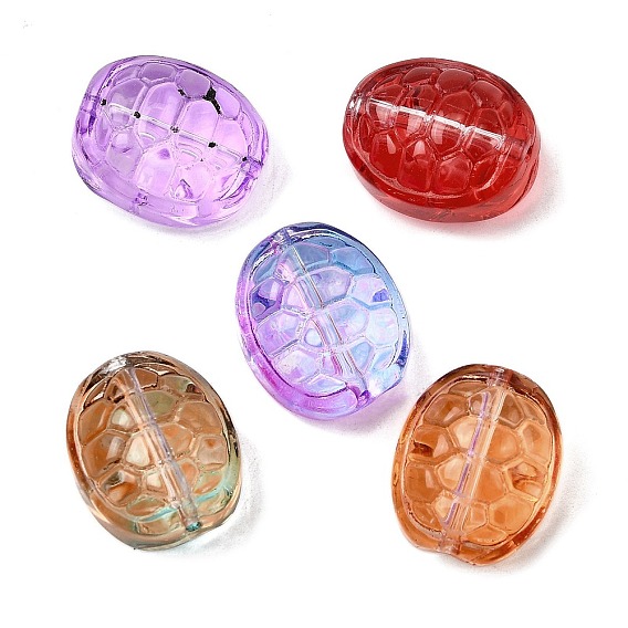 Стеклянные бусины, овальные