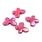 Plated AB Acrylic Beads, Butterfly