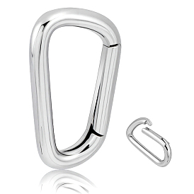 925 Sterling Silver Spring Gate Rings, Nuggets