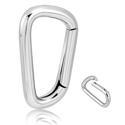 925 Sterling Silver Spring Gate Rings, Nuggets
