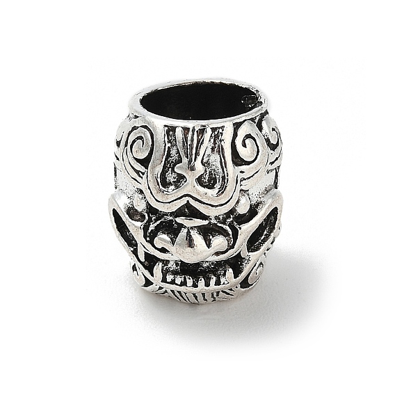 Тибетский стиль конечные сплава шнур шапки, колонка