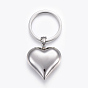 304 Stainless Steel Keychain, Heart