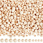 1700Pcs 3 Styles Natural Unfinished Wood Beads, Macrame Beads, Round Wooden Large Hole Beads for Craft Making