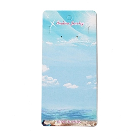 Rectangle Sky Earring Display Cards, Jewelry Display Cards for Earring, Necklace, Bracelet