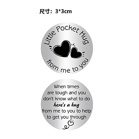 201 Stainless Steel Commemorative Coin, Pocket Hug Coin, Inspirational Quote Coin, Decision Maker, Flat Round