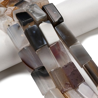 Природный агат бисер нитей, прямоугольные