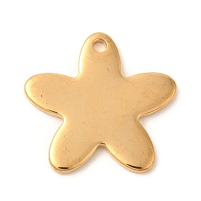 Ионное покрытие (ip) 304 брелоки из нержавеющей стали, цветочный шарм