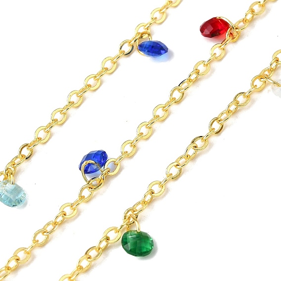 Латунные плоские круглые кабельные цепи, со стеклом, без свинца и без кадмия, долговечный, стойки покрытие, пайки, с катушкой