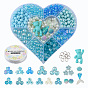 DIY Candy Color Beads Jewelry Set Making Kit, Including Resin & Acrylic Pendants, Acrylic & ABS Plastic Beads, Elastic Thread, Iron Jump Rings