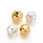 Round Alloy Beads, with Chinese Knot Pattern, 6mm, Hole: 1mm