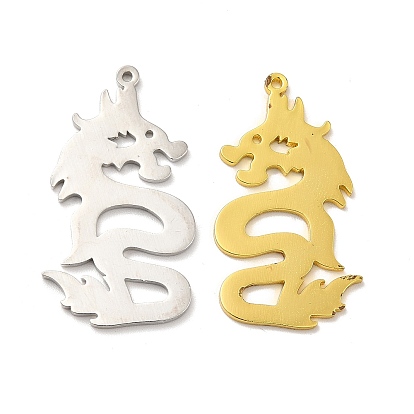 201 Stainless Steel Pendants, Dragon Charms