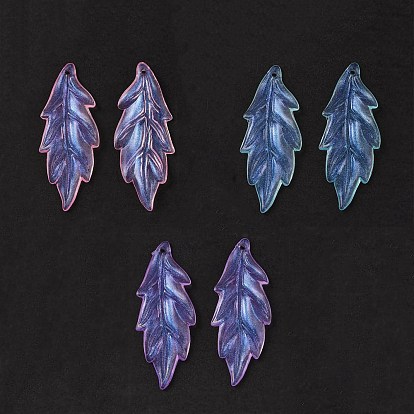 Прозрачные акриловые бусины, блеск порошок, лист