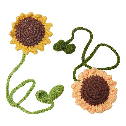 2 piezas 2 estilos hilo de lana de girasol accesorios de disfraz de girasol decoraciones