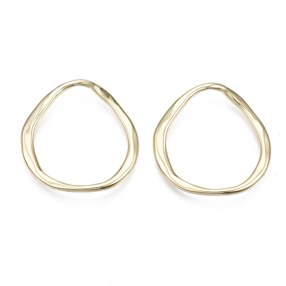 Rack Plating Alloy Linking Rings, Cadmium Free & Lead Free, Oval