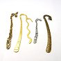Tibetischen Stil Lesezeichen, Mischform, 79~122x15~24x2~4 mm, Bohrung: 2~3 mm