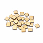 Electroplate Glass Crystal Mosaic Tiles Cabochons, for Crafts Art, Smooth, Square