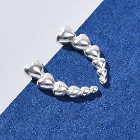 S999 изящные серебряные серьги-гвоздики, сердце