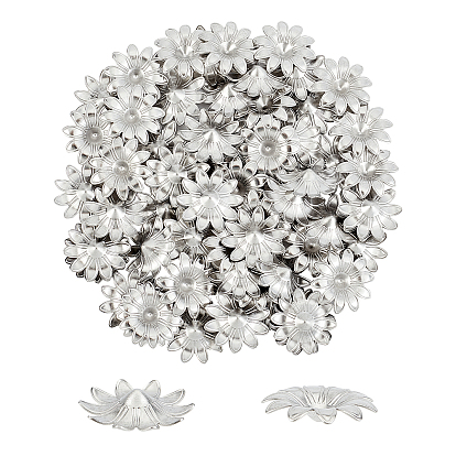 304 caps d'acier inoxydable, multi-pétale, fleur