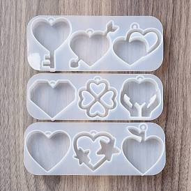 DIY Pendant Silicone Molds, Resin Casting Molds, Heart