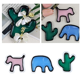 Elephant/Cactus/Dog Jewelry Plate DIY Food Grade Silicone Molds, Resin Casting Molds, for UV Resin, Epoxy Resin Craft Making