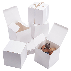 30шт. квадратные подарочные коробки для хранения бумаги, с 30шт. джутовыми шнурами