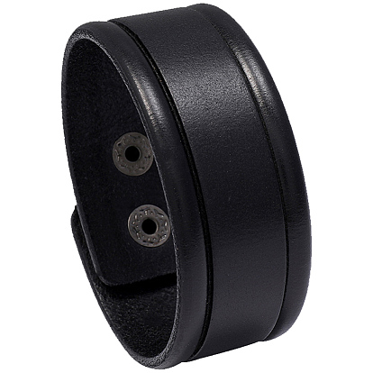 Bracelets vachette de cordon, bracelets à pression pour femmes et hommes